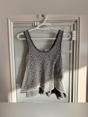 Miss Chievous Gray Lace Overlay Camisole